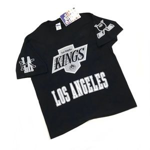 VINTAGE PRO PLAYER LA KINGS SHIRT 2XL XXL ALL OVER PRINT AOP LOS ANGELES GRETZKY